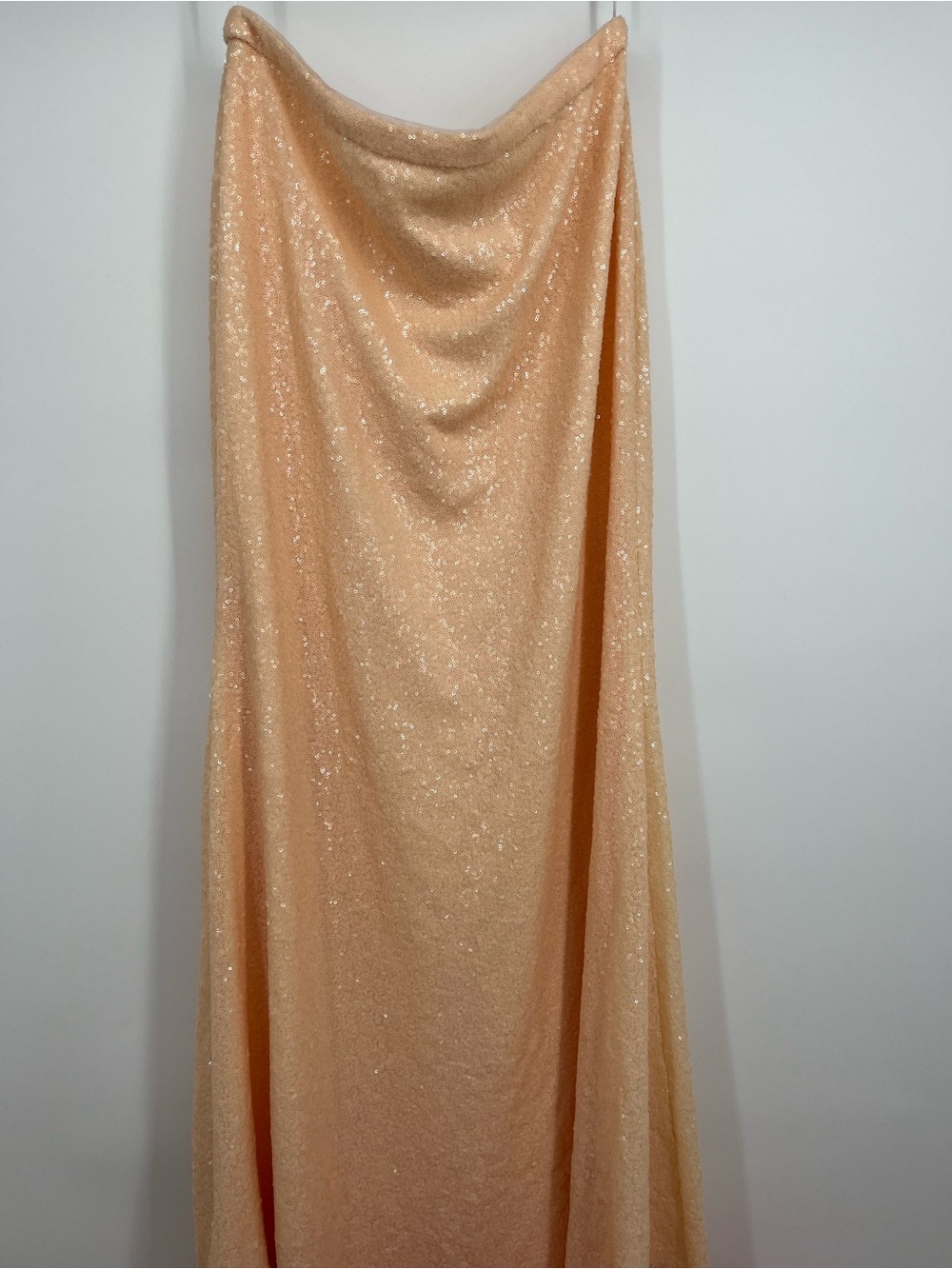 Revelry Strapless Sequin Gown in Champagne